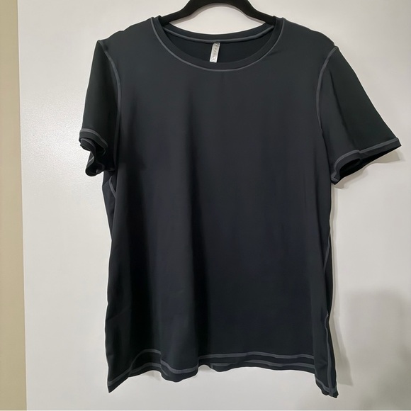 Fabletics Tops - Fabletics Black Workout T Shirt Size XL